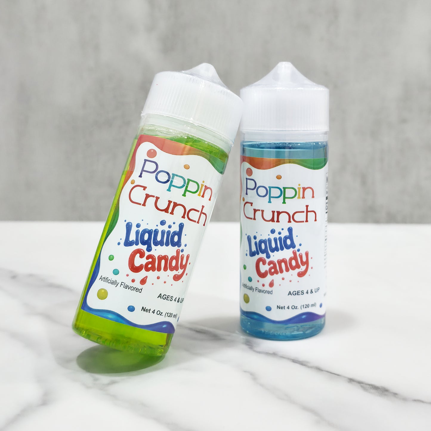 Poppin Crunch 120ml Liquid Candy - Option of sweet or sour - 42 Flavor Options