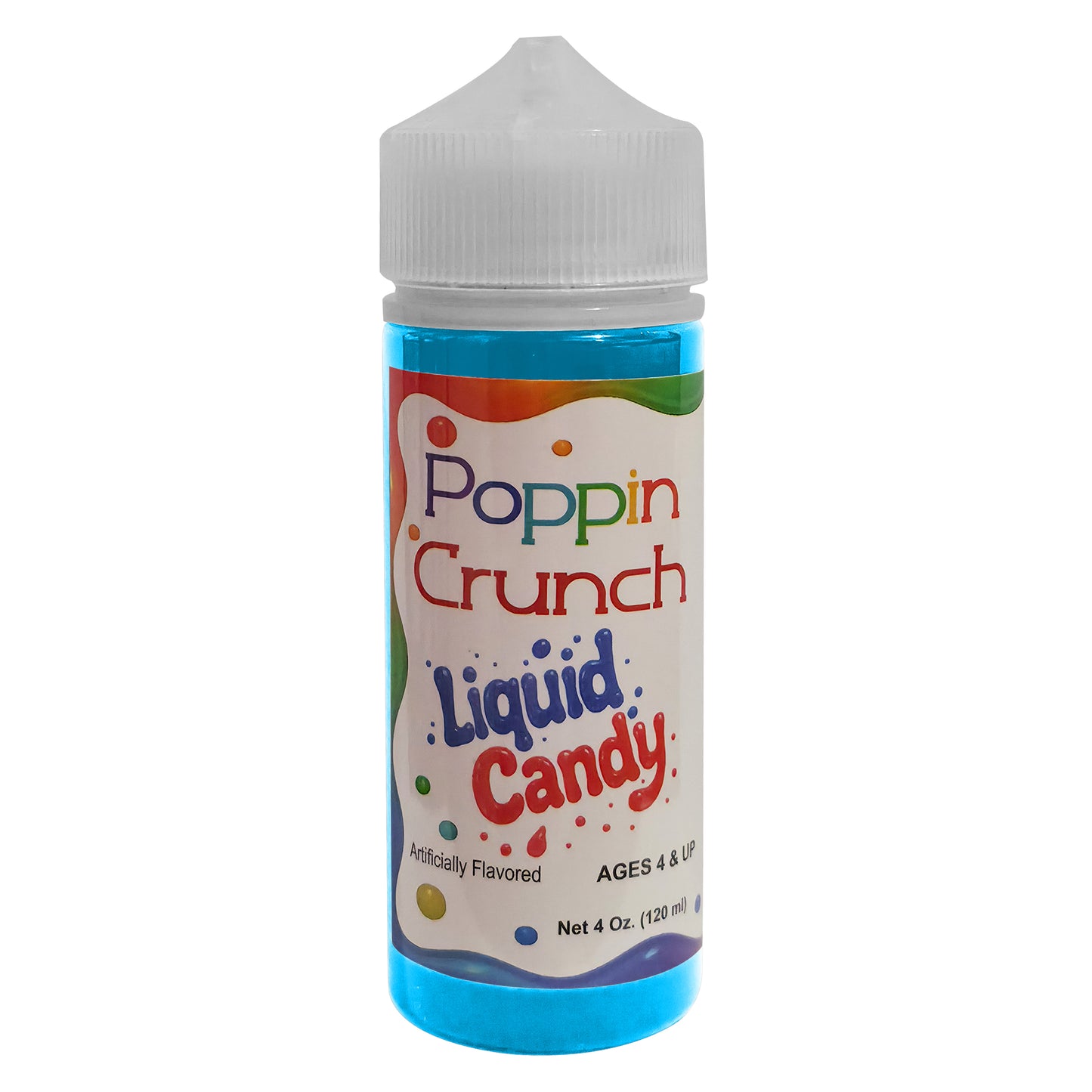 Poppin Crunch 120ml Liquid Candy - Option of sweet or sour - 42 Flavor Options