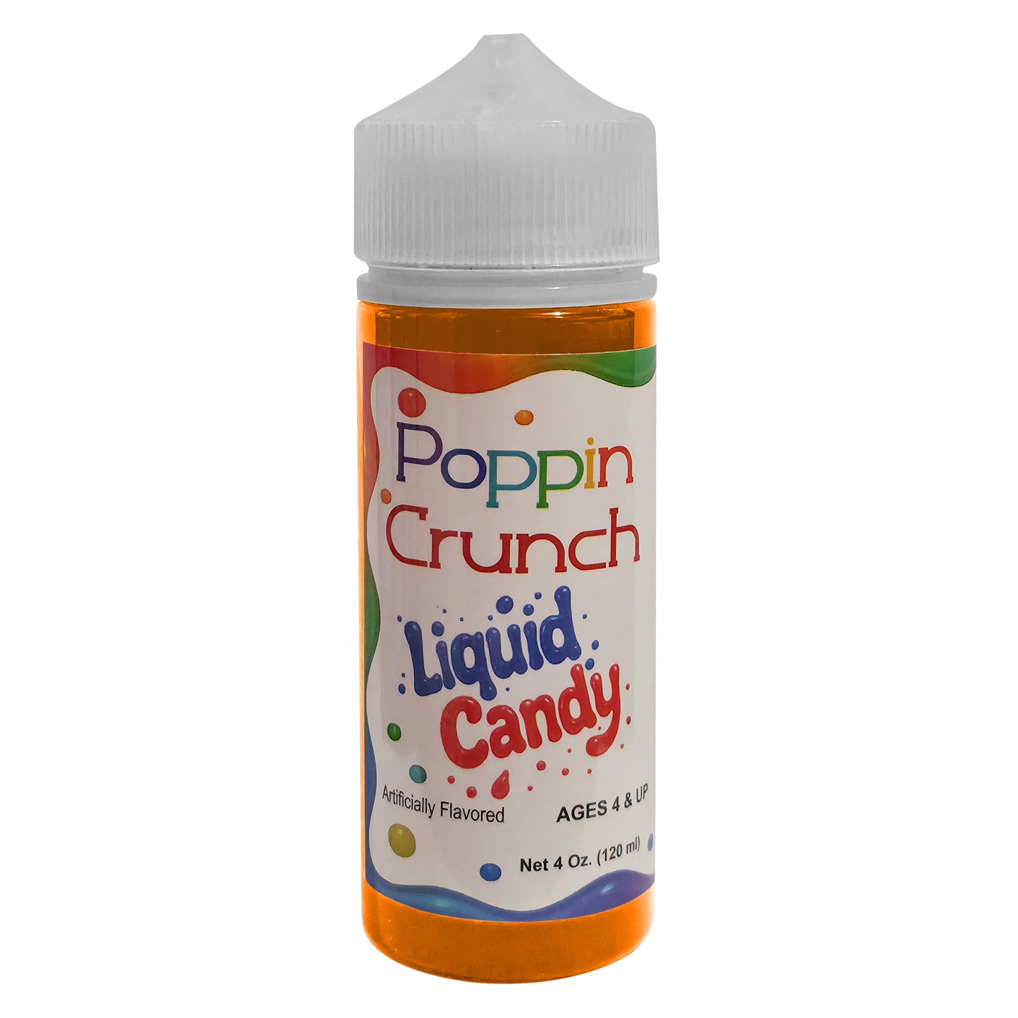 Poppin Crunch 120ml Liquid Candy - Option of sweet or sour - 42 Flavor Options