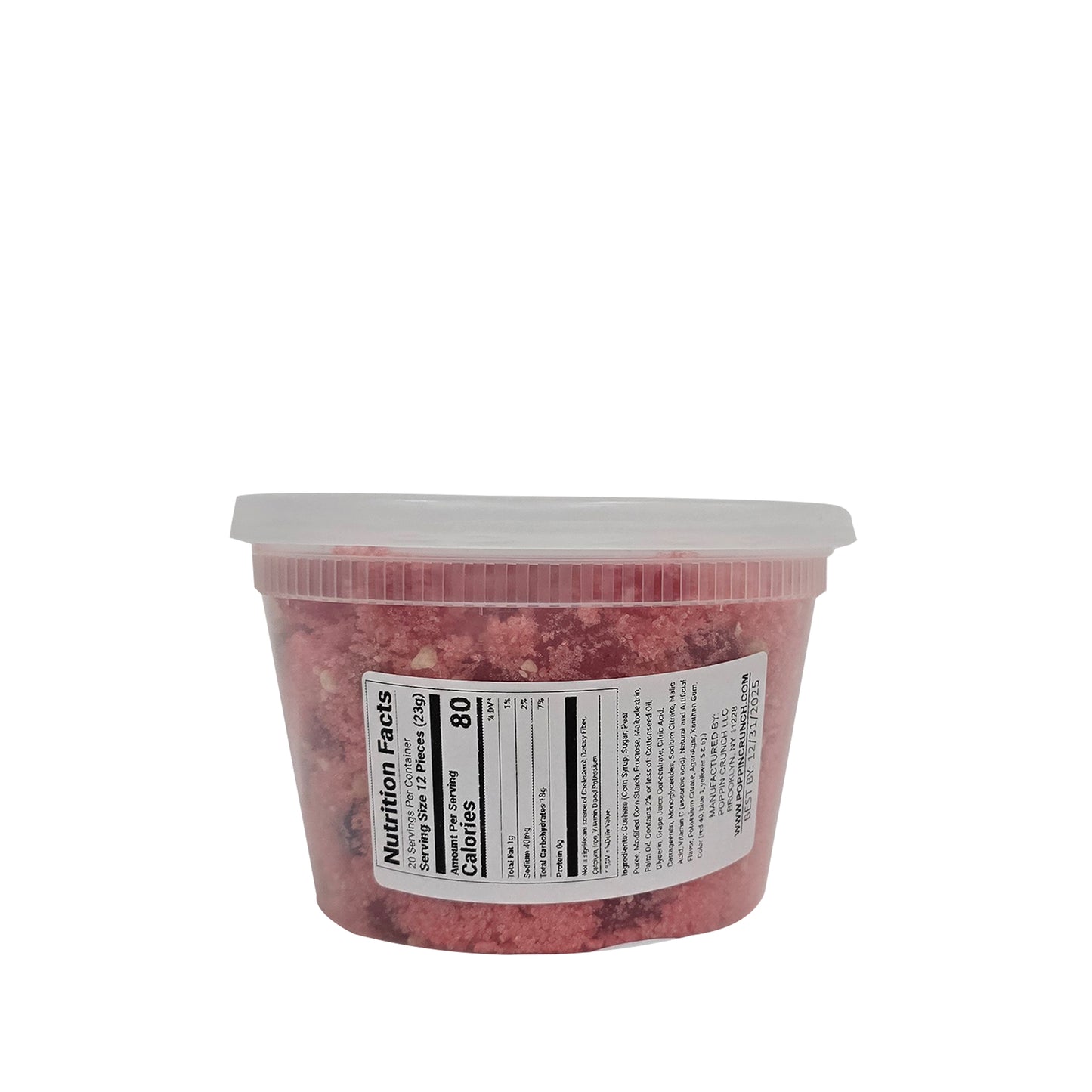 Poppin Crunch Strawberry Gushers Candy Snacks 1 - 2 LBS - Choice of Sweet or Sour Bonbon Candies Corn Sugar