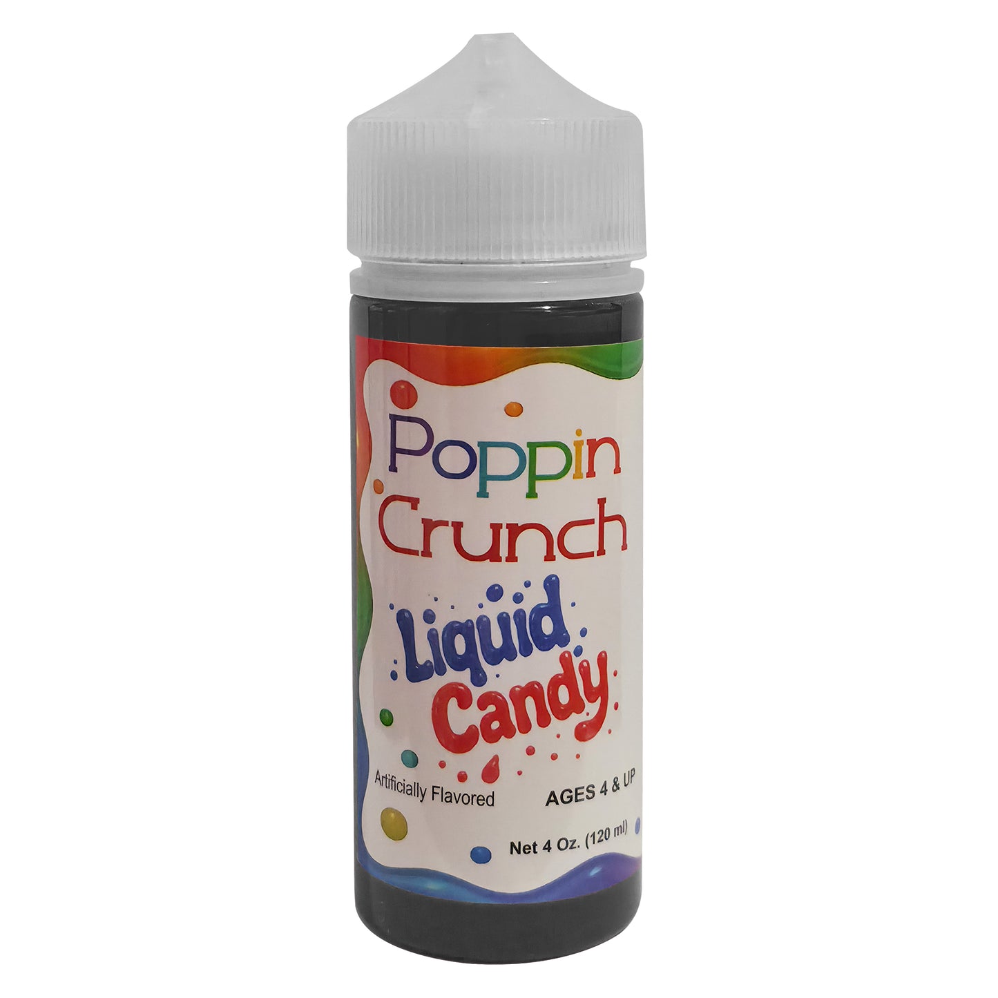 Poppin Crunch 120ml Liquid Candy - Option of sweet or sour - 42 Flavor Options
