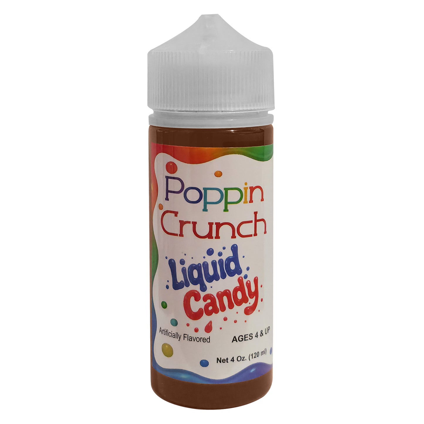 Poppin Crunch 120ml Liquid Candy - Option of sweet or sour - 42 Flavor Options