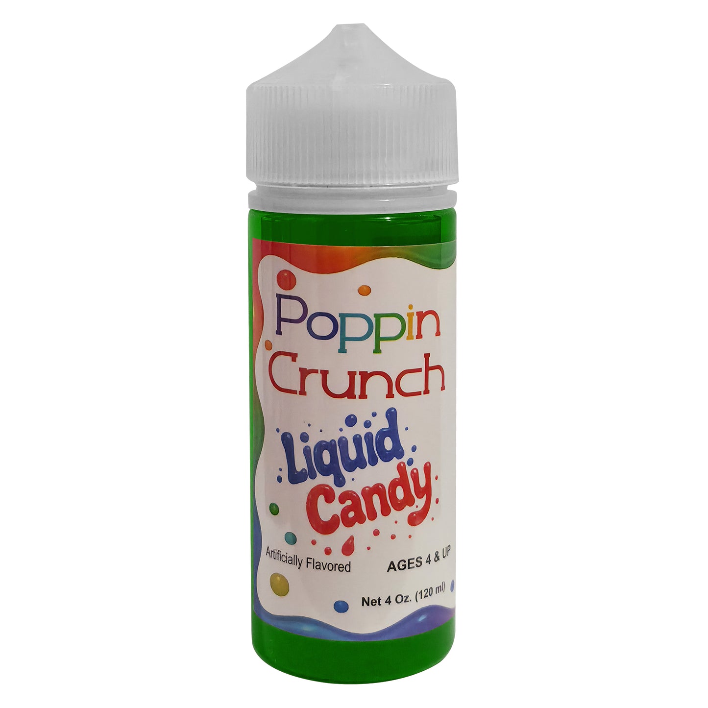 Poppin Crunch 120ml Liquid Candy - Option of sweet or sour - 42 Flavor Options