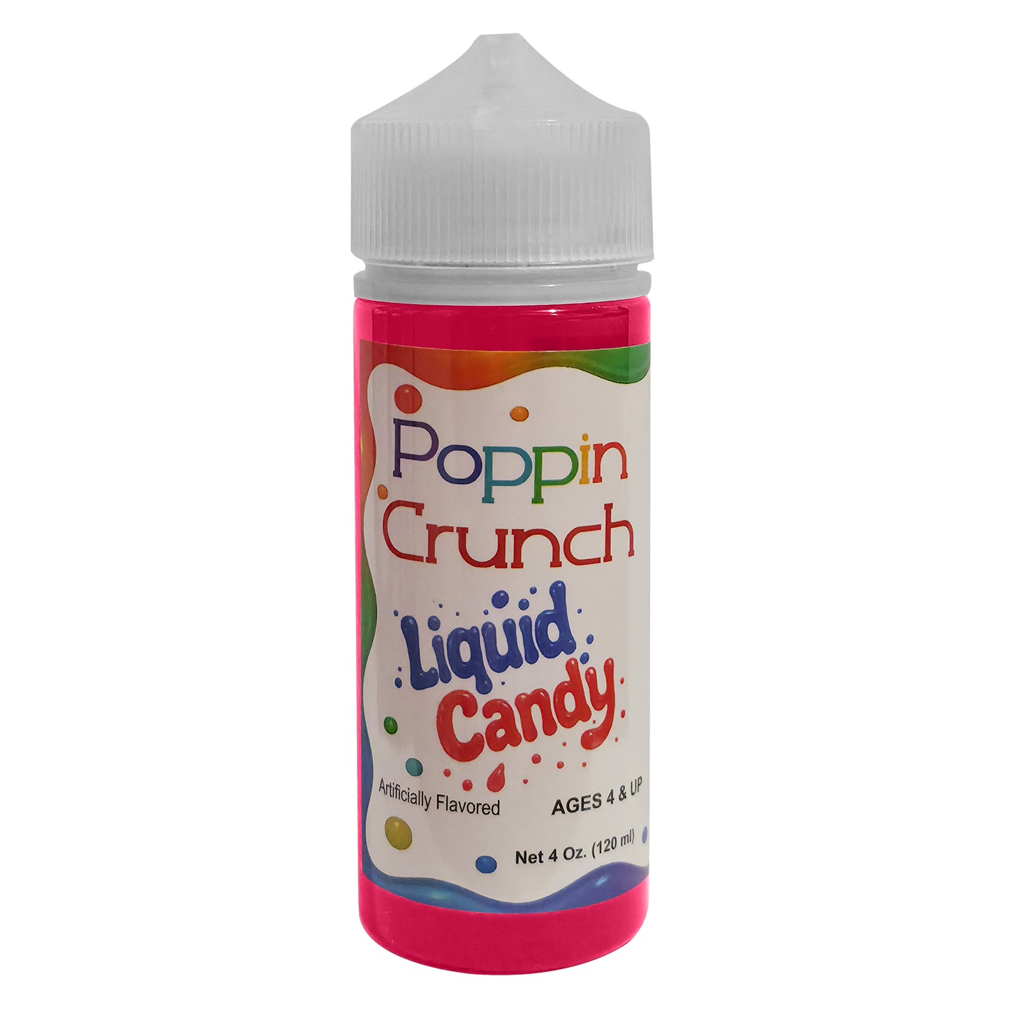 Poppin Crunch 120ml Liquid Candy - Option of sweet or sour - 42 Flavor Options