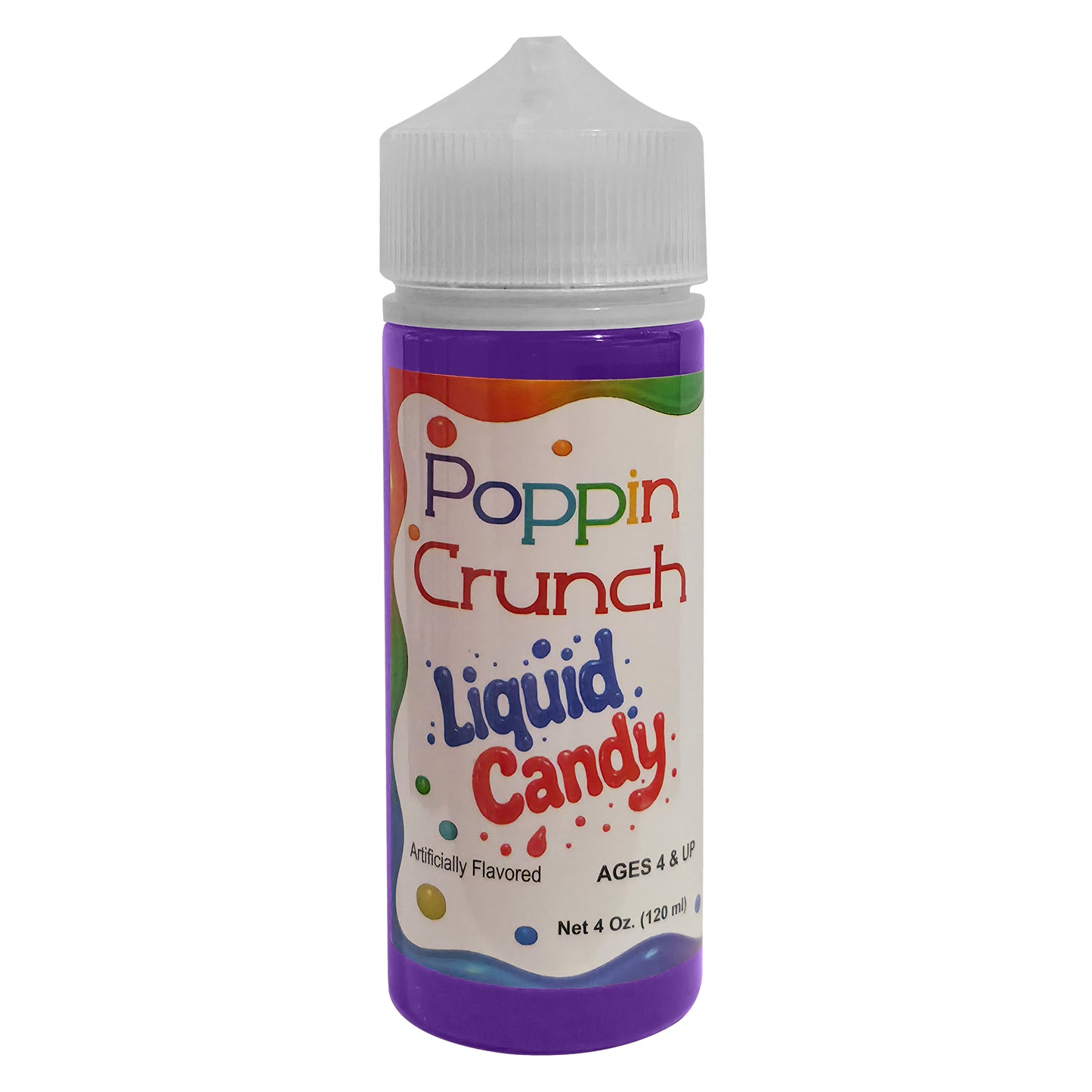 Poppin Crunch 120ml Liquid Candy - Option of sweet or sour - 42 Flavor Options