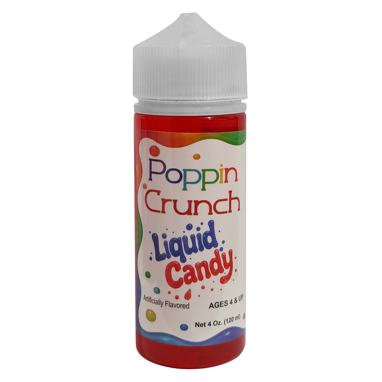 Poppin Crunch 120ml Liquid Candy - Option of sweet or sour - 42 Flavor Options