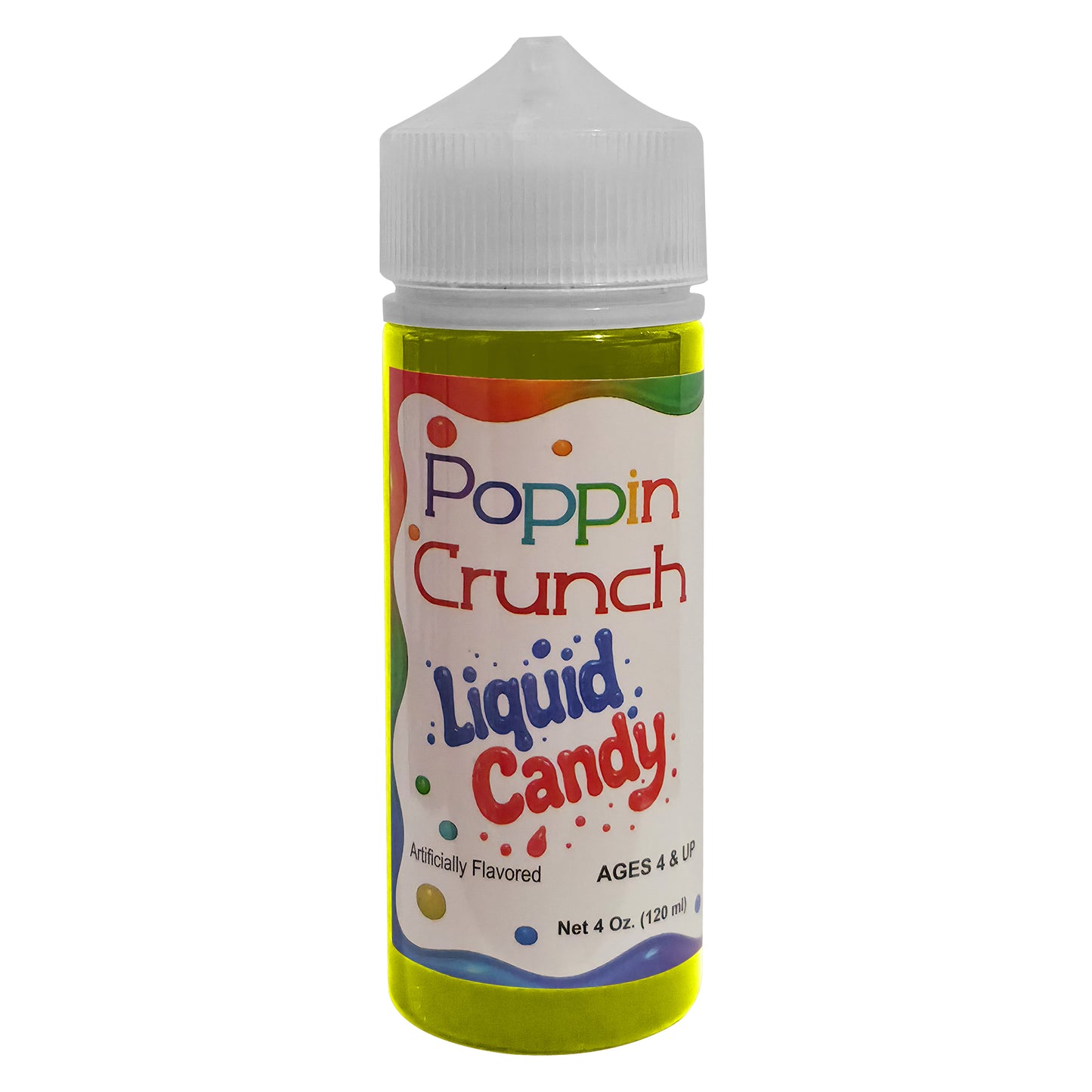 Poppin Crunch 120ml Liquid Candy - Option of sweet or sour - 42 Flavor Options