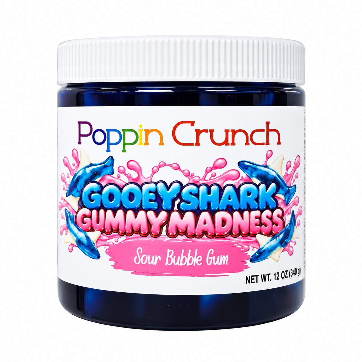 Gooey Shark Gummy Madness – Sweet & Sour Liquid Candy Gummies | 12 oz