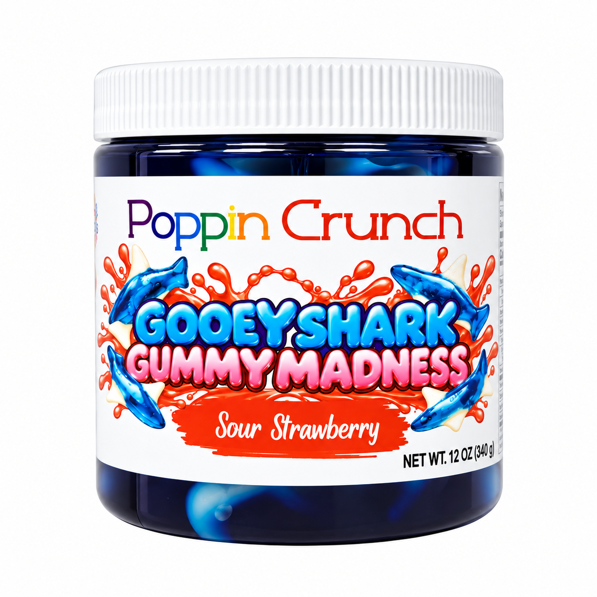Gooey Shark Gummy Madness – Sweet & Sour Liquid Candy Gummies | 12 oz