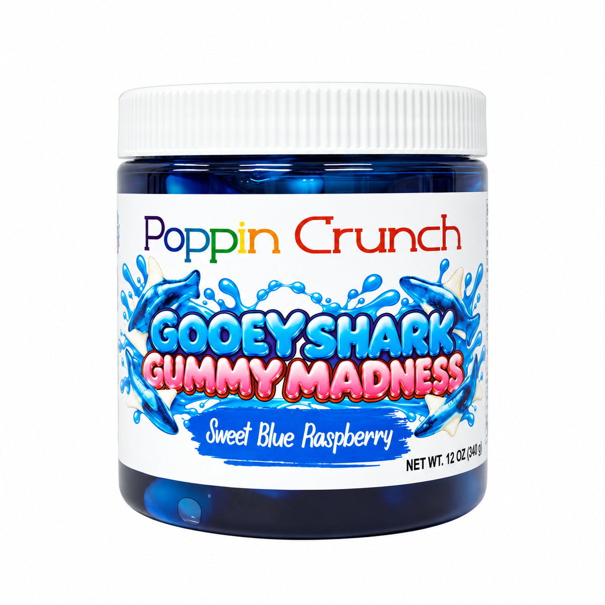 Gooey Shark Gummy Madness – Sweet & Sour Liquid Candy Gummies | 12 oz