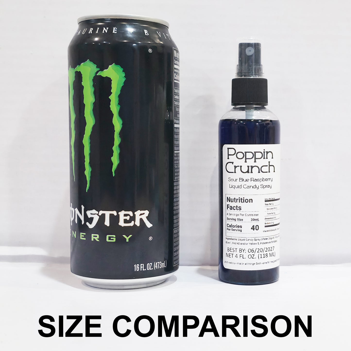 Poppin Crunch 4oz Candy Spray - Option of sweet or sour - 41 Flavor Options