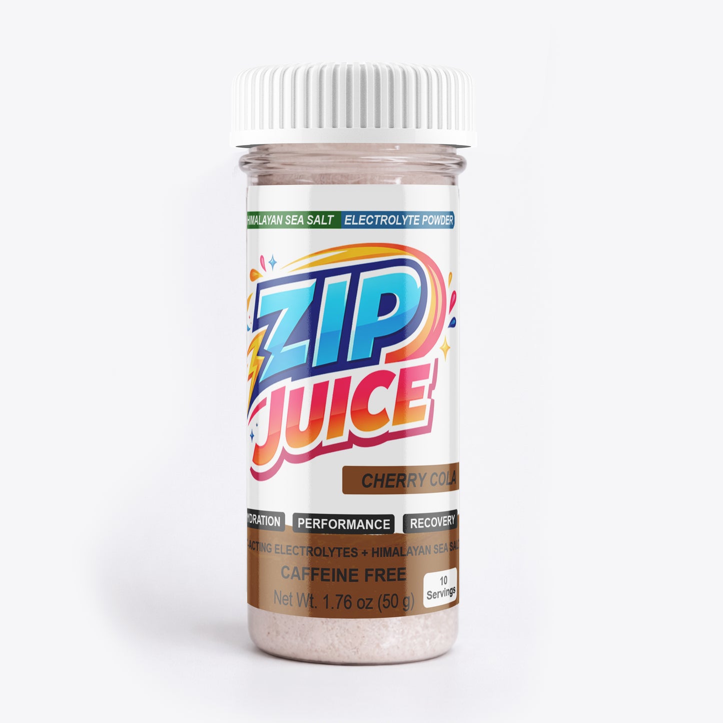 Zip Juice Caffeine Free Himalayan Sea Salt Electrolyte Powered Powder Drink Mix