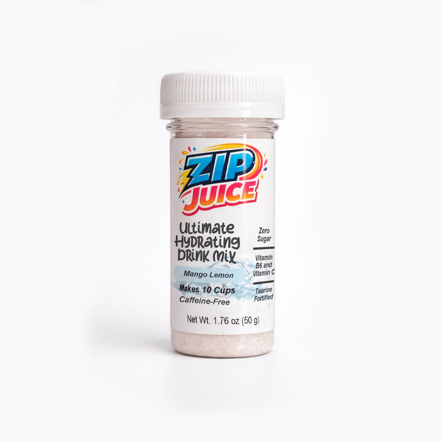 ZIP JUICE Caffeine-Free Sugar-Free Drink Mix – Refreshing Flavor Anytime for Easy Daily Hydration