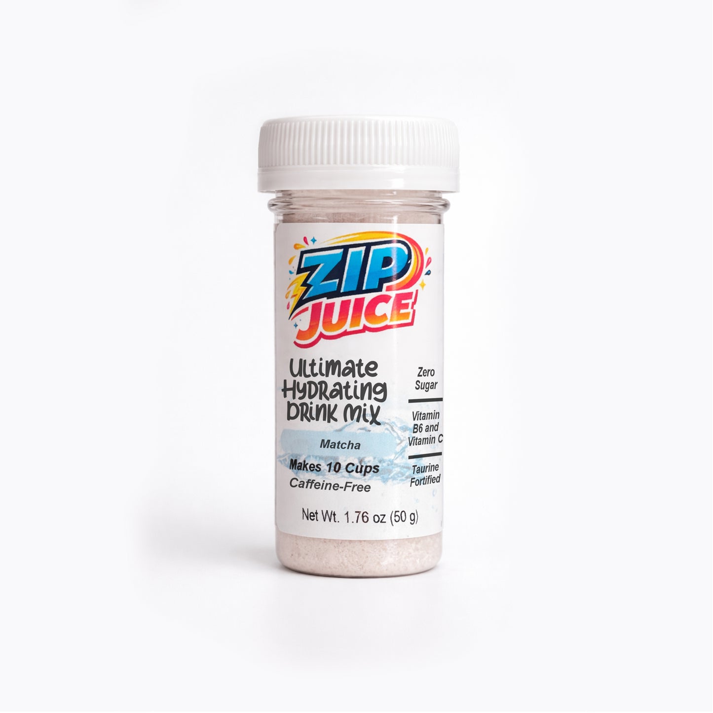ZIP JUICE Caffeine-Free Sugar-Free Drink Mix – Refreshing Flavor Anytime for Easy Daily Hydration