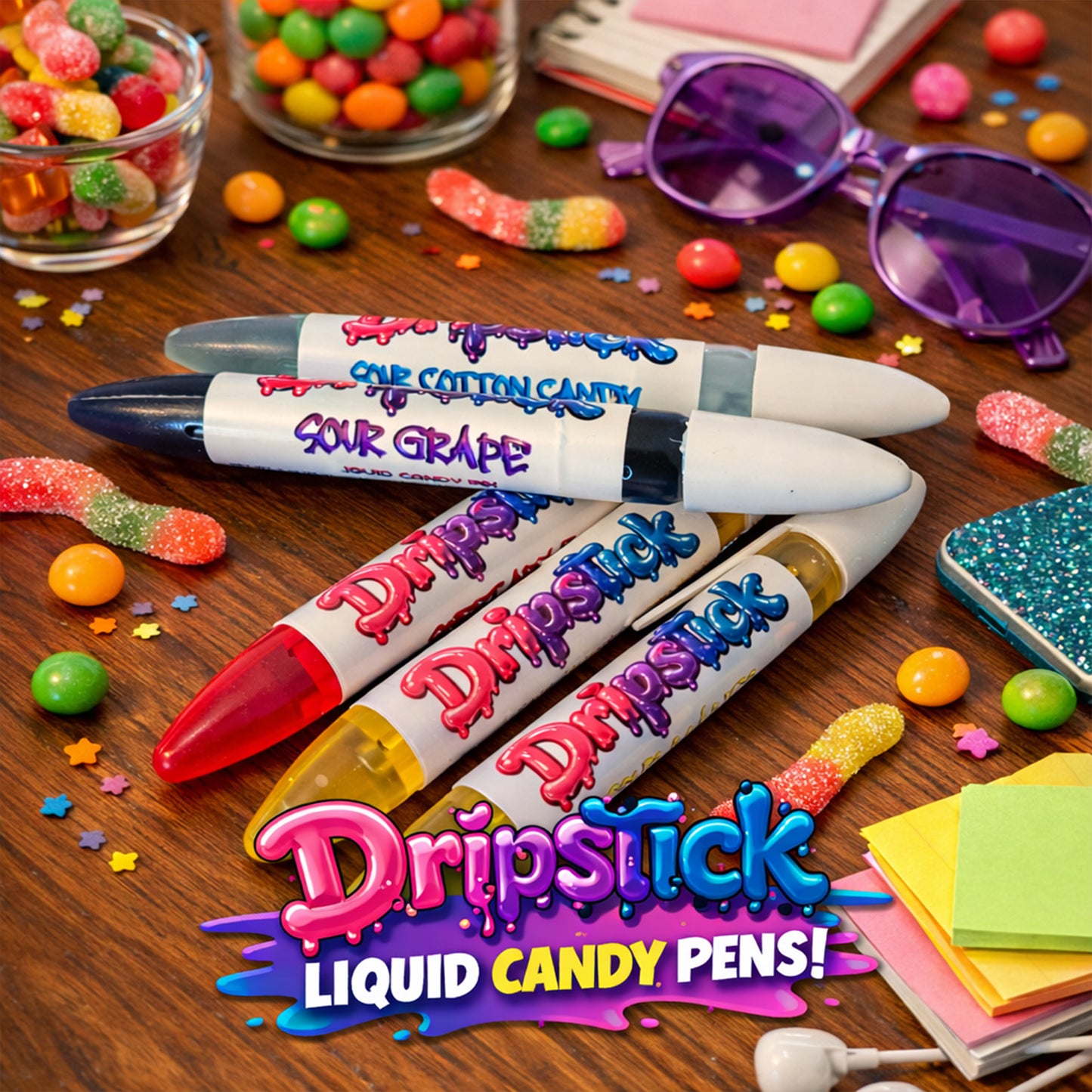 Drip Stick Liquid Candy Ink - 60 Fun Flavors to Choose From