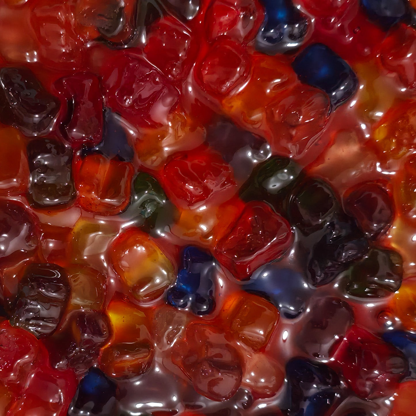 Poppin Crunch 1.5 LB Gooey Gummy Bear Madness Bundle Mini Gummy Bears Soaked In Gooey Liquid Candy - 40 Flavor Options