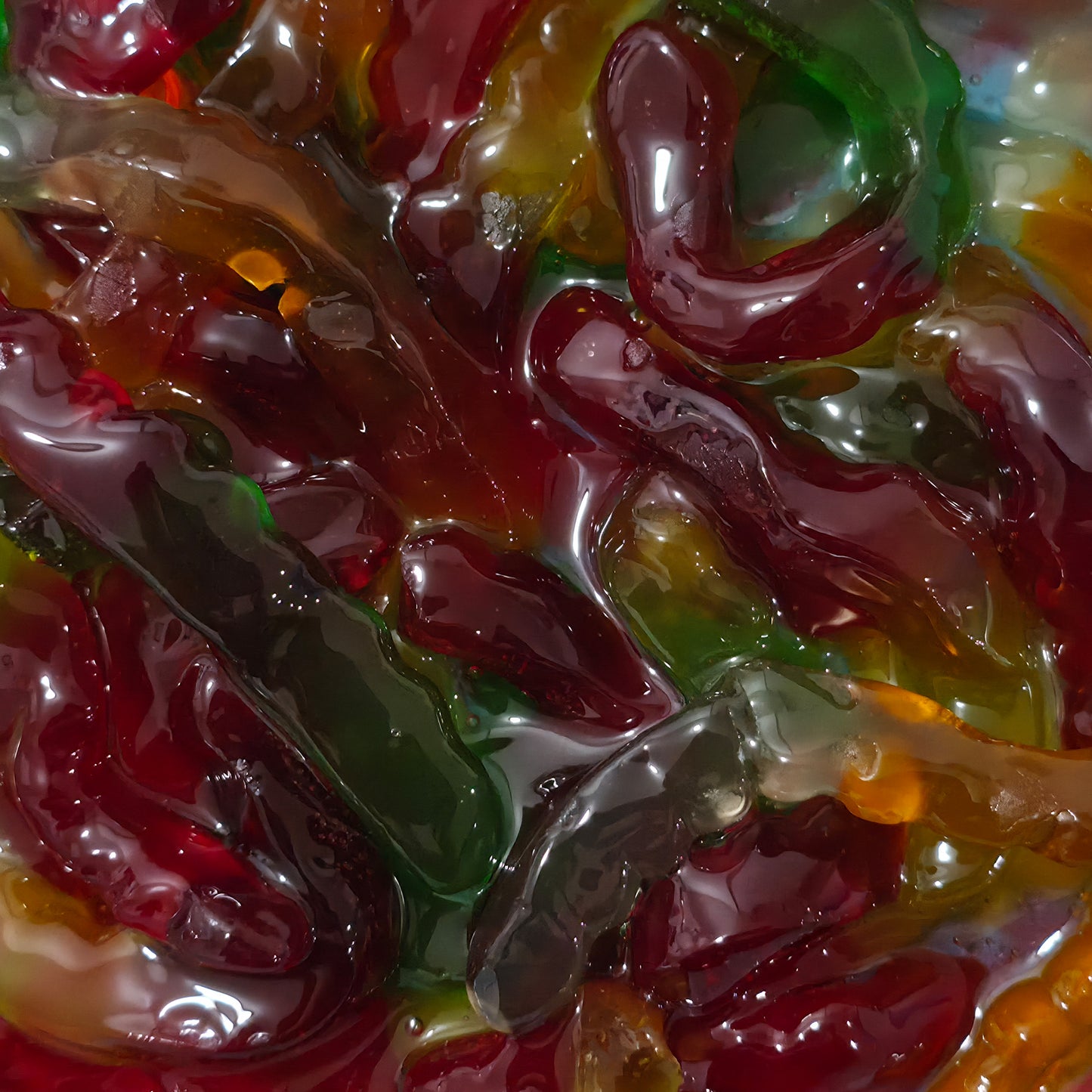 Poppin Crunch 1.5 LB Gooey Large Gummy Snake Madness Bundle Large Gummy Snakes Soaked In Gooey Liquid Candy - 40 Flavor Options