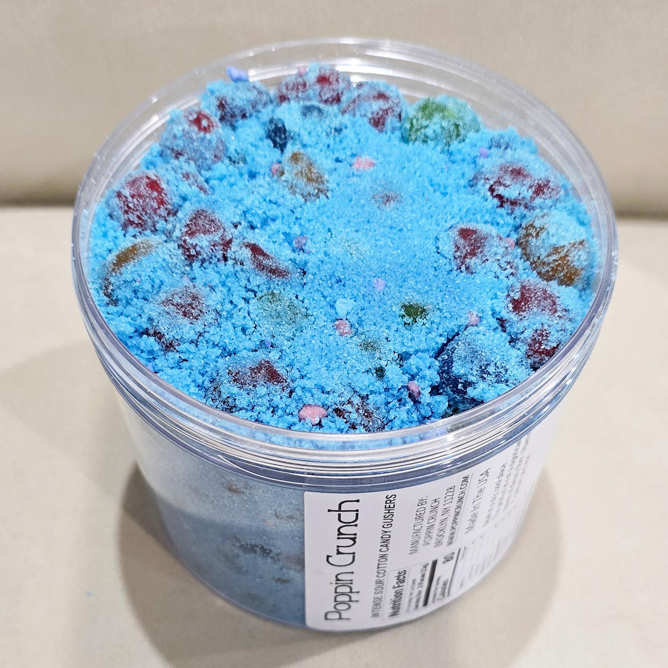 Poppin Crunch Intense Cotton Candy Gushers Candy Snacks 1 - 2 LBS - Ch