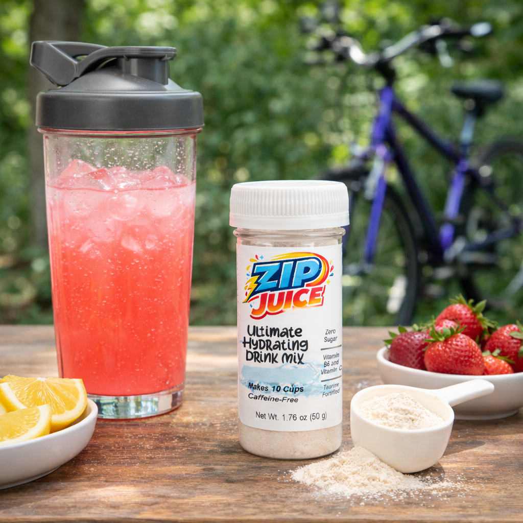 ZIP JUICE Caffeine-Free Sugar-Free Drink Mix – Refreshing Flavor Anytime for Easy Daily Hydration