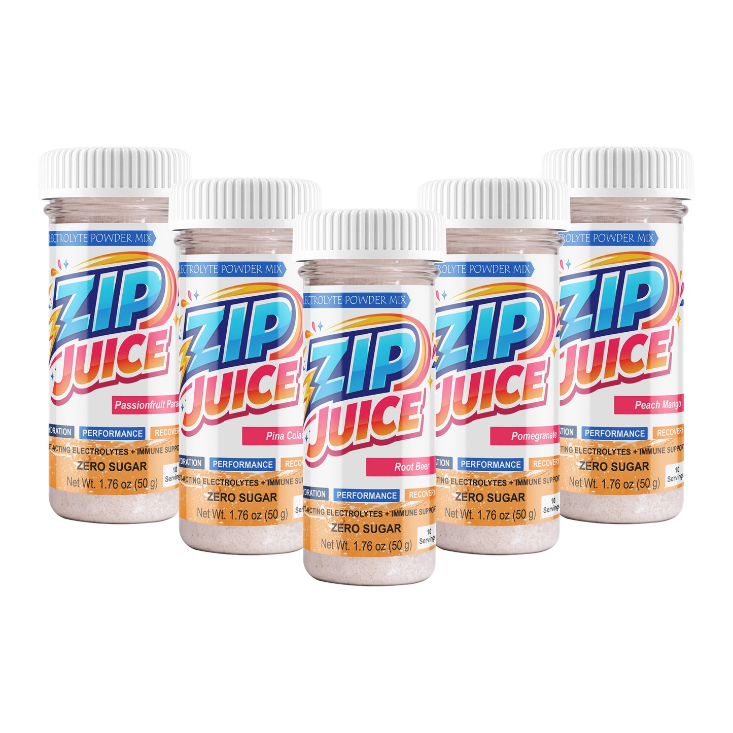 Zip Juice Caffeine-Free Electrolyte Powder Drink Mix