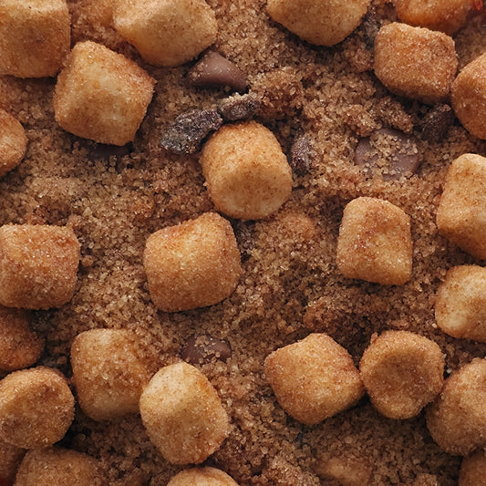 Poppin Crunch Sweet Blue Raspberry Belgian Milk Chocolate Covered Marshmallows with Toffee Bits