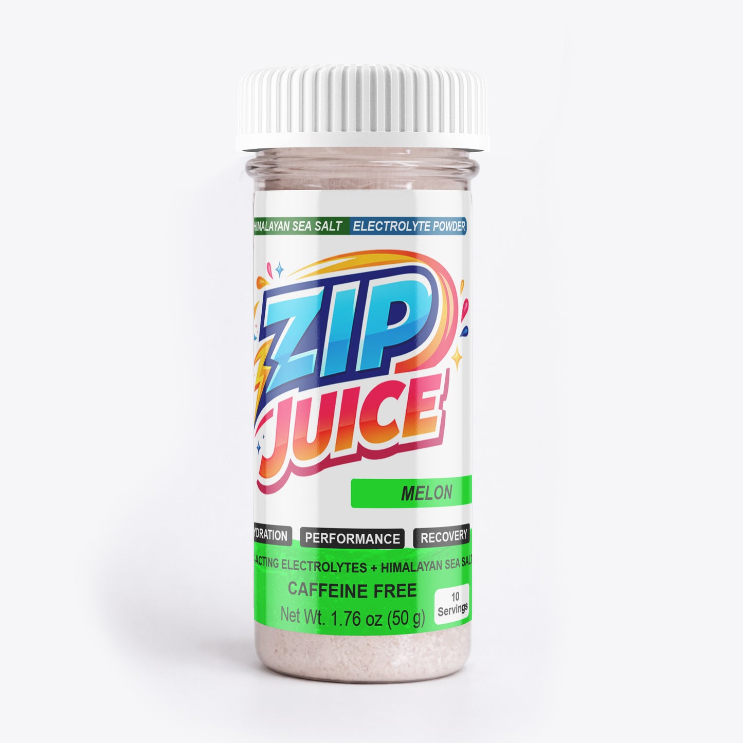 Zip Juice Caffeine Free Himalayan Sea Salt Electrolyte Powered Powder Drink Mix