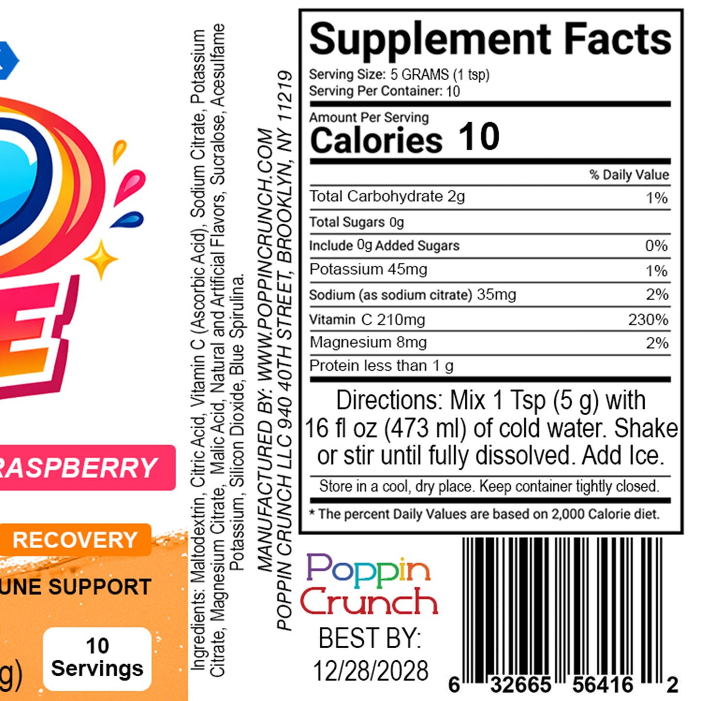 Zip Juice Caffeine-Free Electrolyte Powder Drink Mix