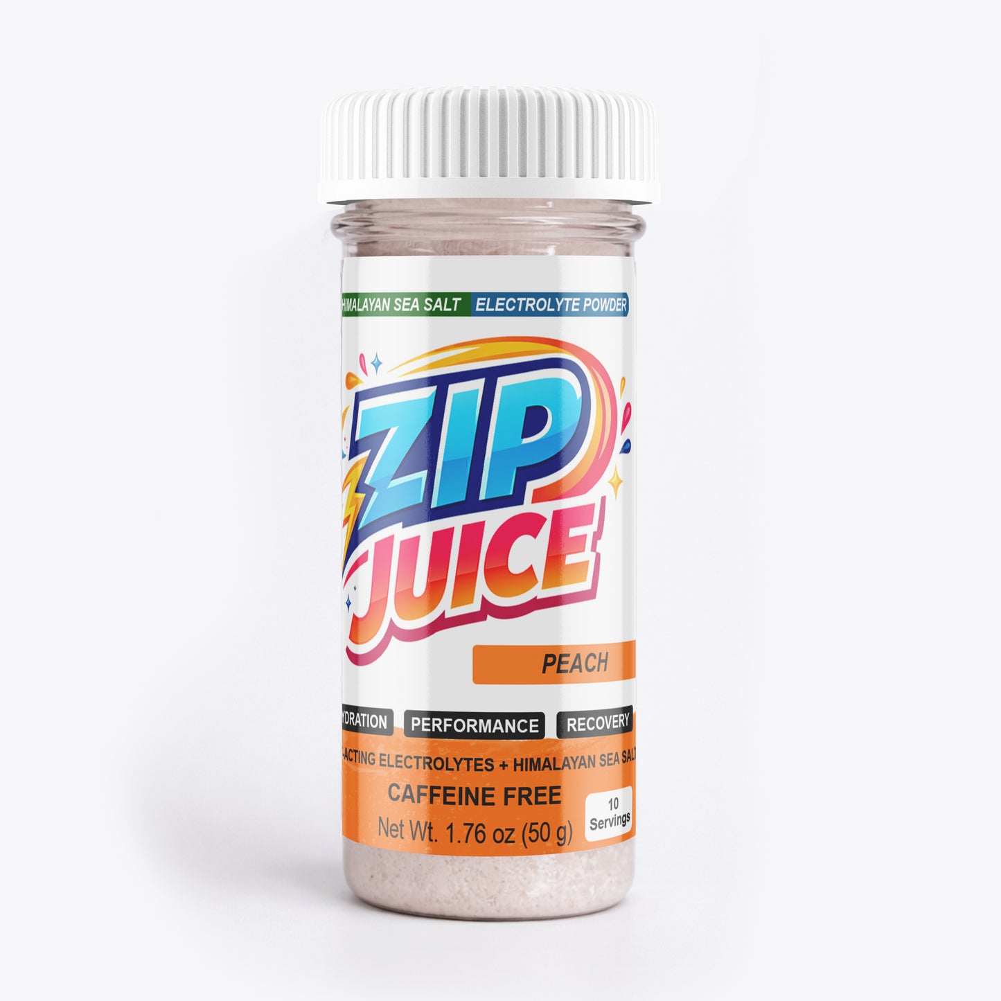 Zip Juice Caffeine Free Himalayan Sea Salt Electrolyte Powered Powder Drink Mix