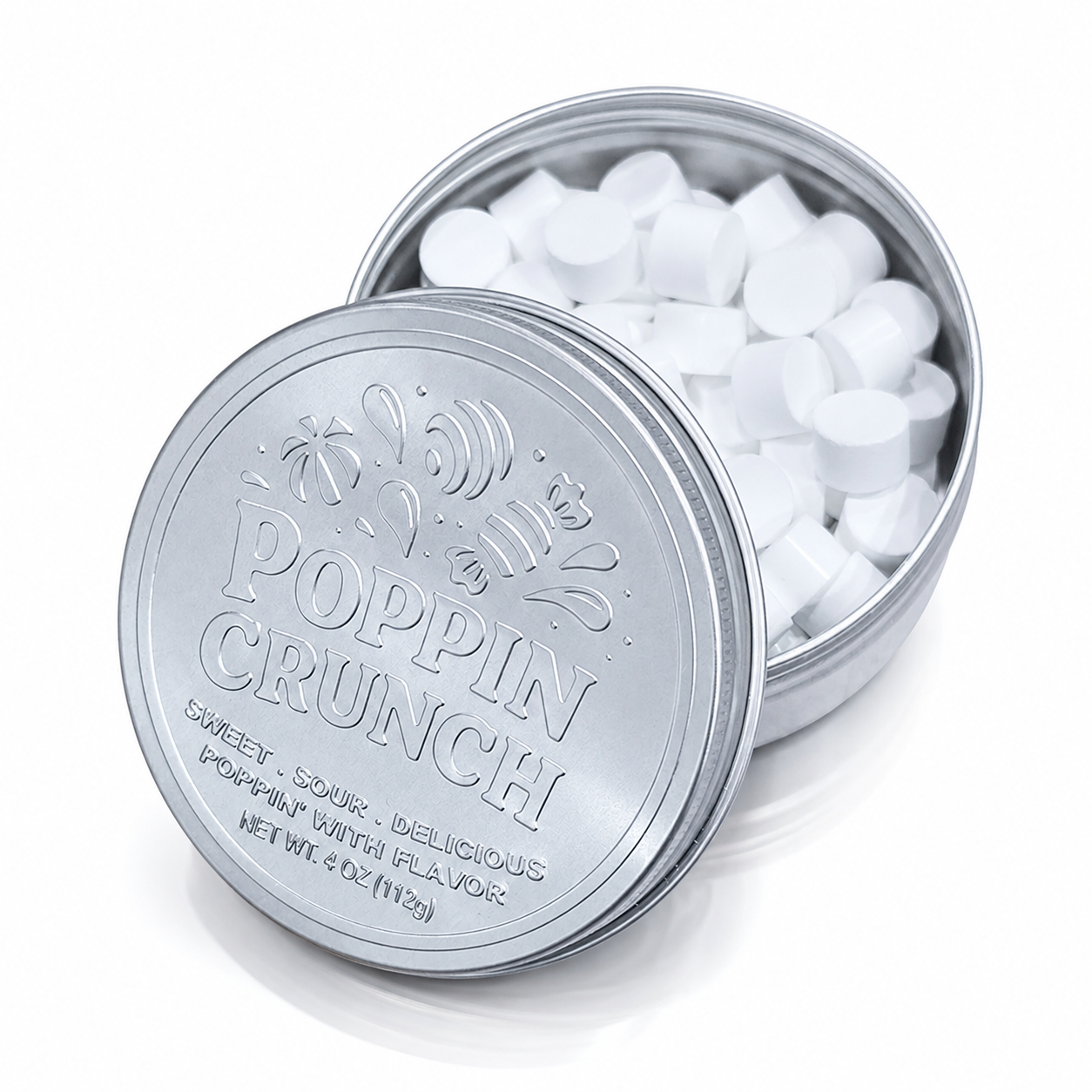 Poppin Crunch Sugar-Free Pressed Candy - 25 Flavor Options