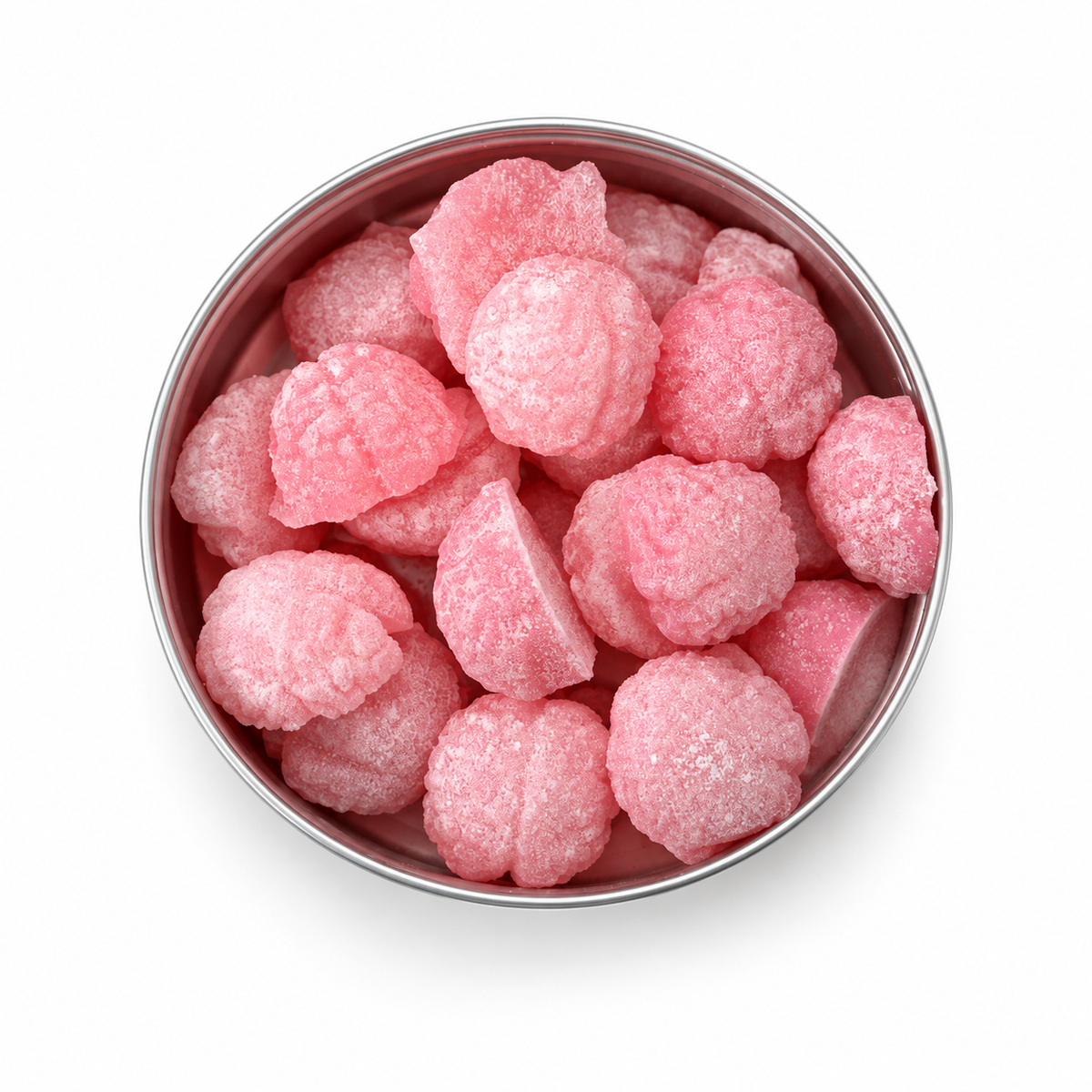 IQ Candy Sugar Free Mega Sour Pink Raspberry Brain Hard Candy