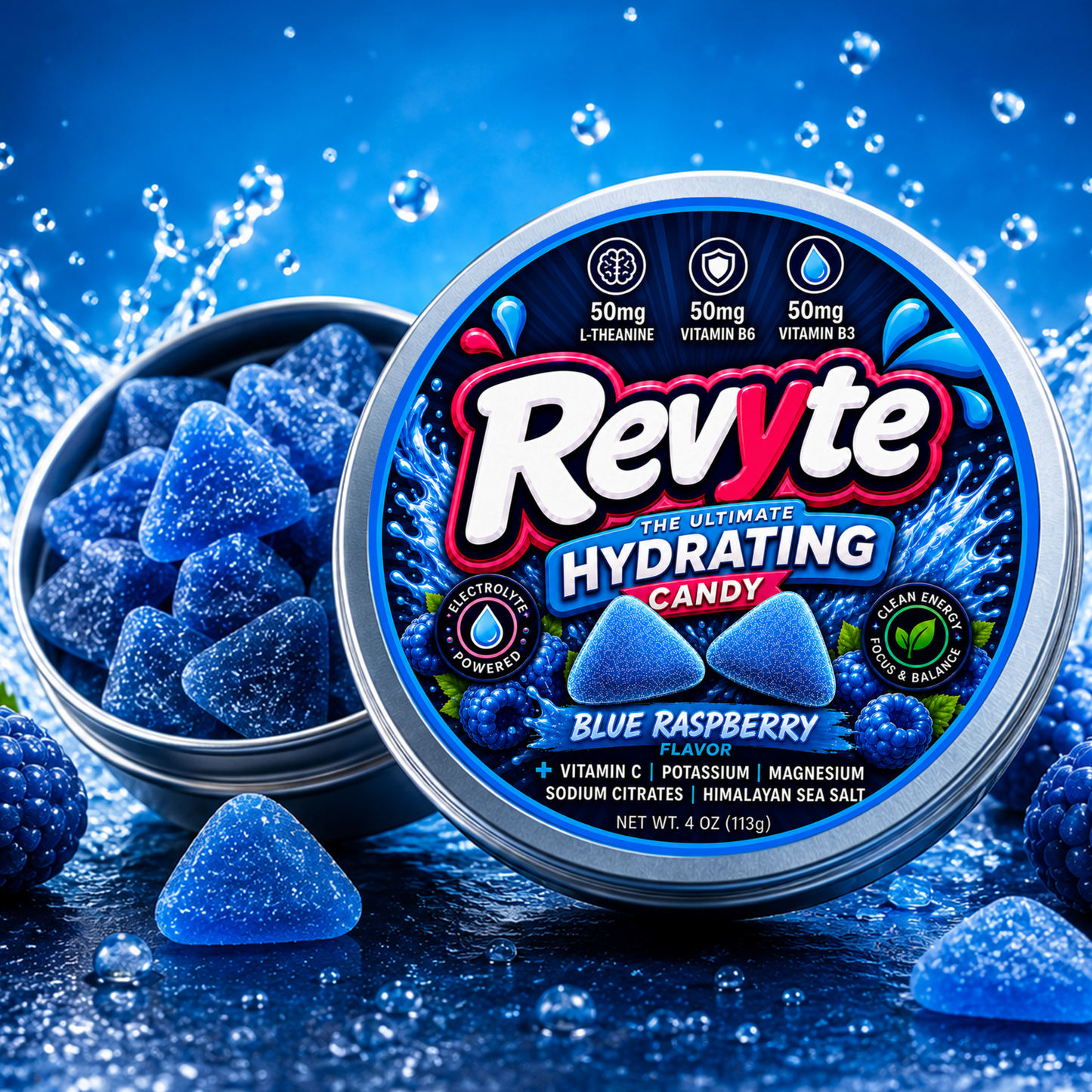 Revyte™ Blue Raspberry Hydrating Candy