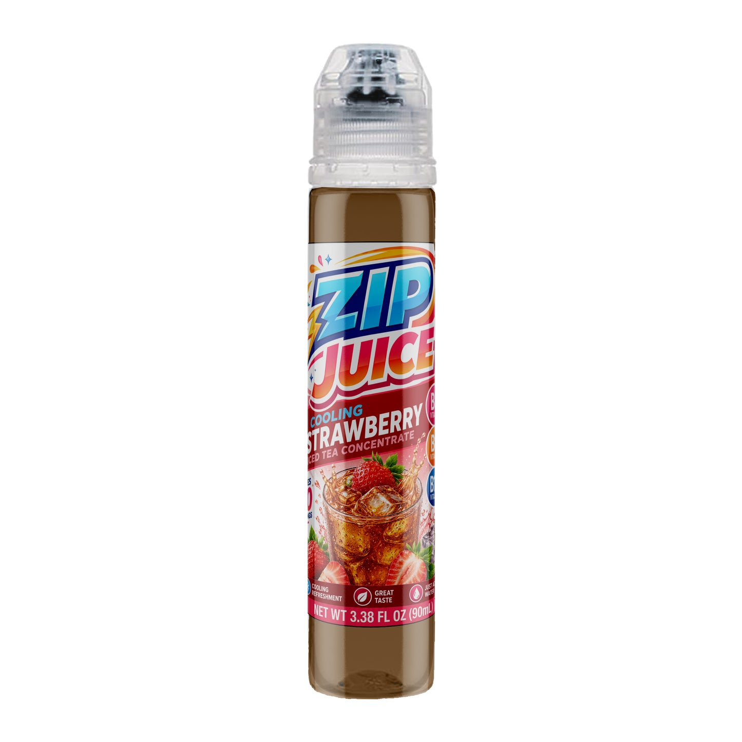 ZIP JUICE Cooling Iced Tea Concentrate – 20 Delicious Flavors