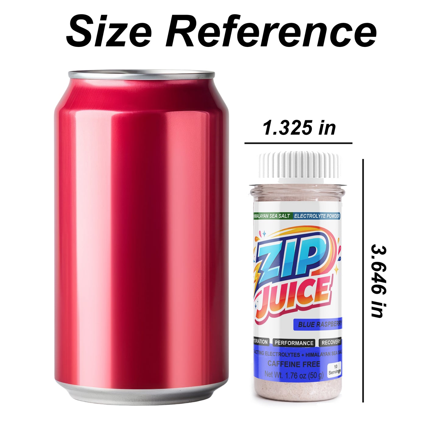 Zip Juice Caffeine Free Himalayan Sea Salt Electrolyte Powered Powder Drink Mix